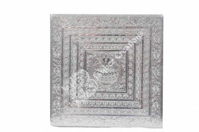 Stool - Meenakari - Plain - Size 15" x 15"