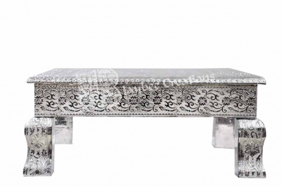 Stool - Meenakari - Plain - Size 15" x 15"