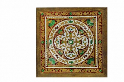 Stool - Meenakari - Size - 15" x 15"