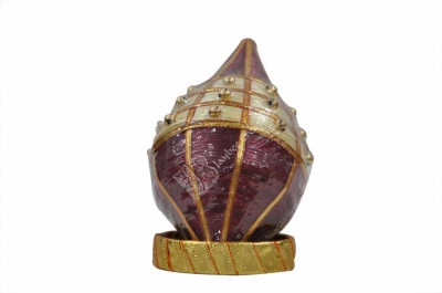 Coconut - Silk Thread Zari with Ganesh