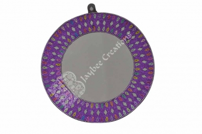 Mirror - Round -  Mirror Work ( Large Size )