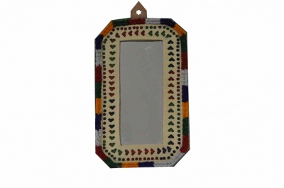 Mirror - Rectangle - Leather ( Medium Size ) 