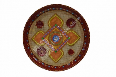Aarthi Plates - Steel Round Tissue with Square