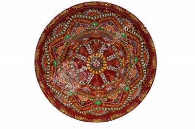 Tray - Steel Round Painted Bowl ( Large ) 