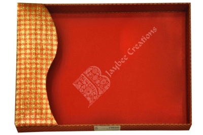 Tray - Cardboard Rectangle Zari Border
