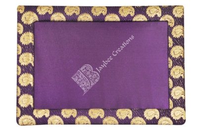 Tray - Wood Rectangle Brocade Flat 16*12"