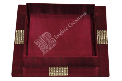 Tray - Wood Square Satin 12*12"