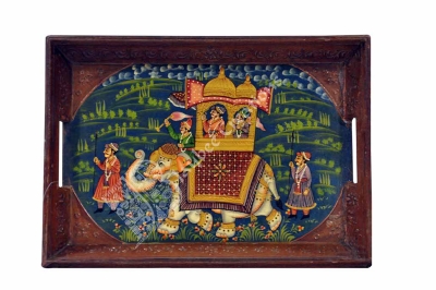 Tray - Wood Rectangle Painted