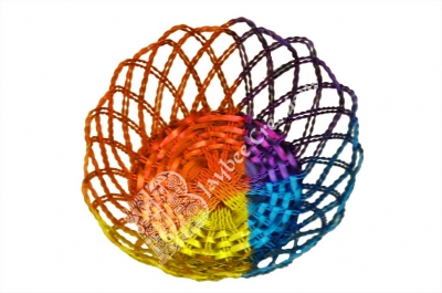 Baskets - Aluminium Mutlicolour Flower shaped ( Large Size ) 