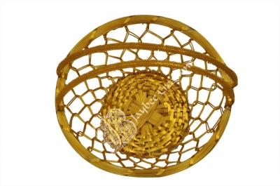Baskets - Aluminium Round Gold with Double Handle