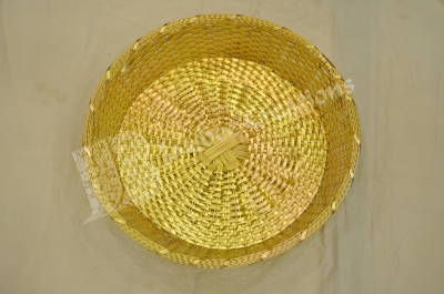 Trays - Aluminium Round Gold  ( Large Size ) 