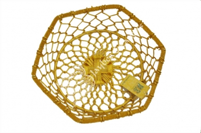 Baskets - Aluminium Hexagon Gold