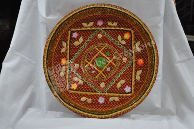 Aarthi Plates Bandhini work 