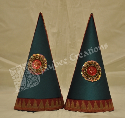 Paruppu Koodu - Large - Aluminium Cone Cloth Border with Patch Work
