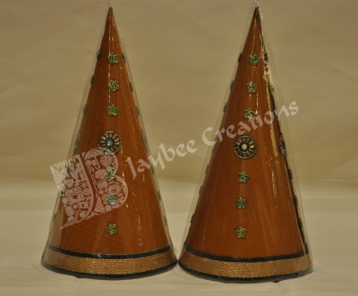 Paruppu Koodu - ( Large ) - Aluminium Cone Cloth Border with bead Work