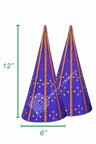Paruppu Koodu -  ( Large )  - Aluminium Cone Cloth Border with Stone Work