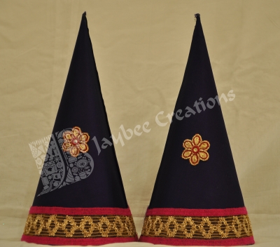 Paruppu Koodu - Aluminium Cone Cloth Border with Patch Work ( Large ) 