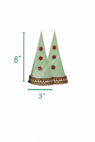 Paruppu Koodu - Aluminium Cone Cloth Border with Bead Work ( Small )