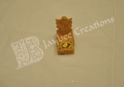 Gift Items - Agarbathi Stand - Wood with Ganesha