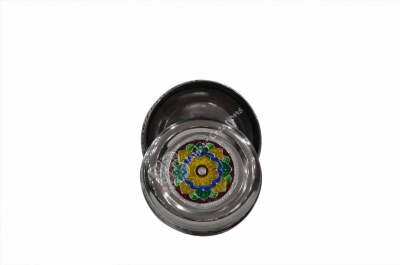 Sweet Box - Steel Round Meenakari (S)