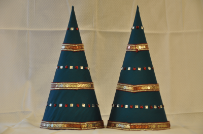 Paruppu Koodu - Aluminium Cone Cloth Stone work (Large) 