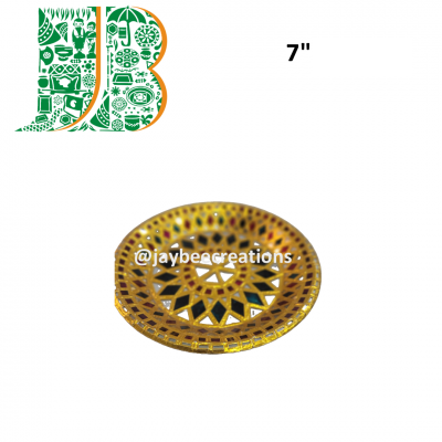 Tanjore items-Tray -Round -7"