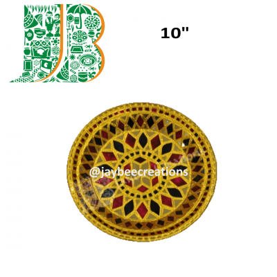 Tanjore items-Tray -Round -10"